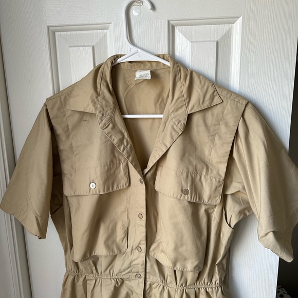KHAKI UTILITY DRESS - Picture 5 of 5